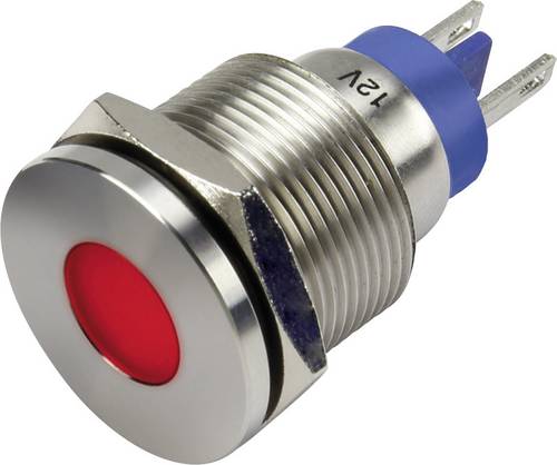 TRU Components GQ19F-D/J/R/12V/S LED-Signalleuchte Rot 12 V/DC