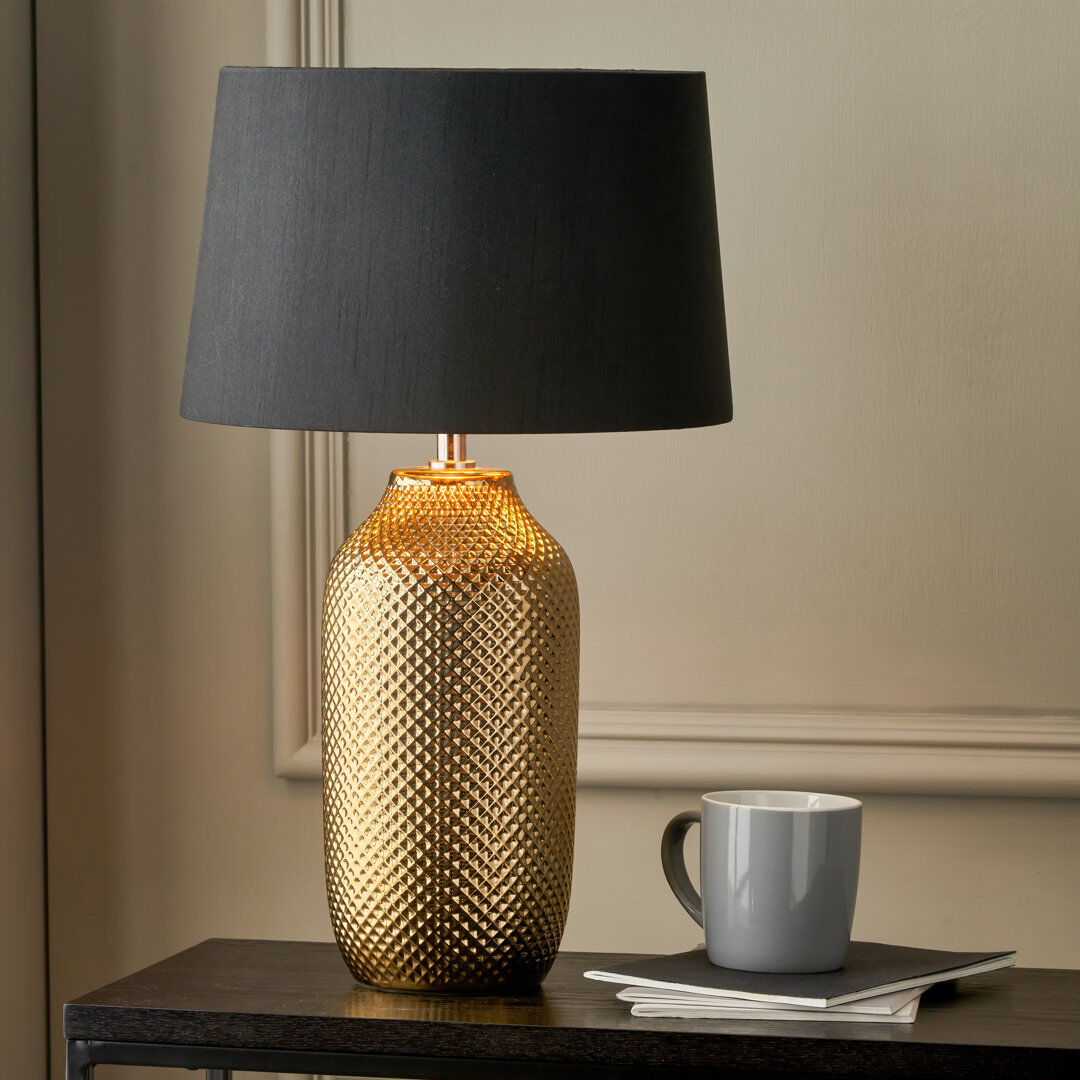 Bloomsbury Market Soler Ceramic Standard Gold 50cm H X 30cm W X 30cm D