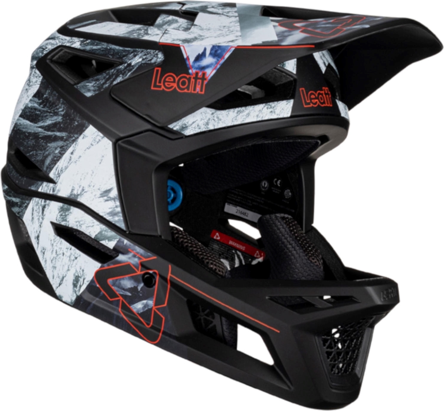 Leatt Fullface Helm Gravity 4.0 , Alpine - Schwarz Grau, L