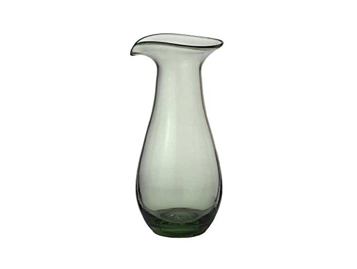CRISTALICA Dekanter Thüringer Waldglas grün 1200ml Kanne Karaffe Krug Wein Wasser Handmade