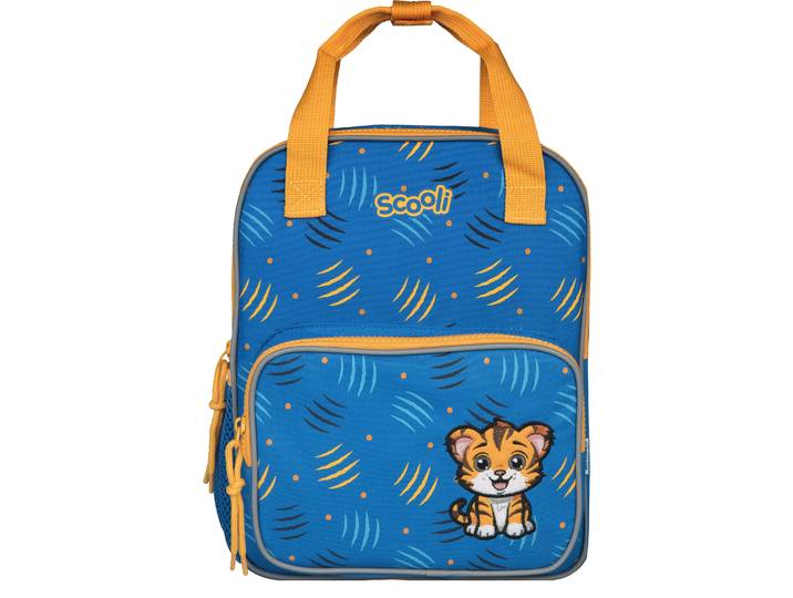 Kinderrucksack SCOOLI Mini-Me , Kinder, Gr. B/H/T: 24cm x 29cm x 13cm, blau (tommy tiger), Polyester, Rucksäcke Kinderrucksack, für den Kindergarten