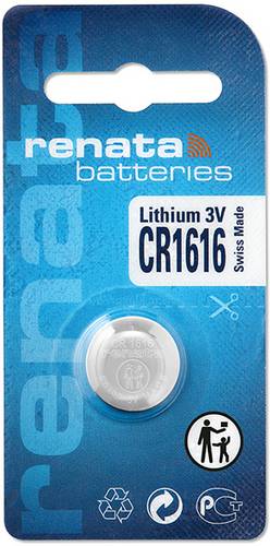 Renata Knopfzelle CR1616 3V 1 St. 50 mAh Lithium