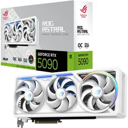 ASUS ROG Astral GeForce RTX 5090 White OC ROG-ASTRAL-RTX5090-O32G-WHITE Grafikkarte 32GB GDDR7, 2xHDMI, 3xDP