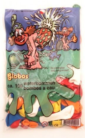 Globos 1201 Waterballonnen - 100 stuks - Assortiment kleuren