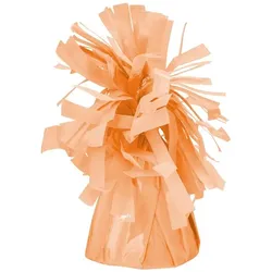 PartyDeco Ballongewicht für Helium 7cm 4er Set Gewichte für Ballons Luftballons Heliumballons Ballonbeschwerer Ballonhalter Deko Orange