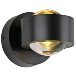 JUST LIGHT. Akku-Wandleuchte Chia Alu, Eisen, Stahl & Metall Grau Anthrazit