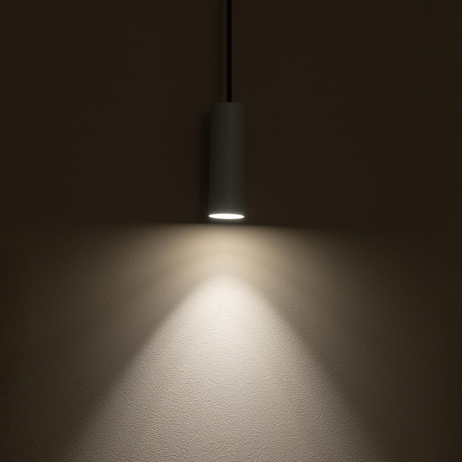 Lyora LED Pendellamp Cilinder - Lichtgrijs