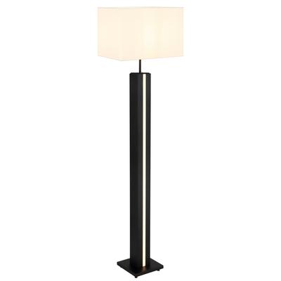 NOWA Stehlampe "FOREST", schwarz (holzoptik dunkel), 1, H: 150cm, 1 Stk., Leuchten, Touchdimmer, LEDs im Sockel separat schaltbar, Stehlampe