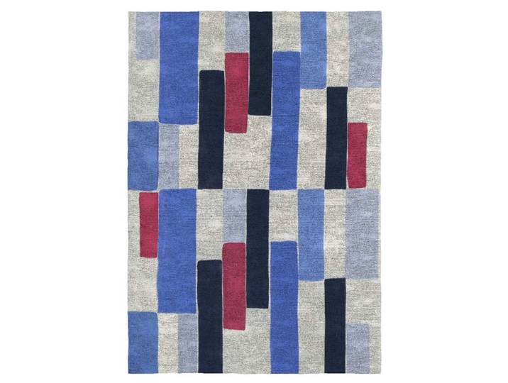 Tapis de salon en fibres naturelles multicolore 200x290 cm