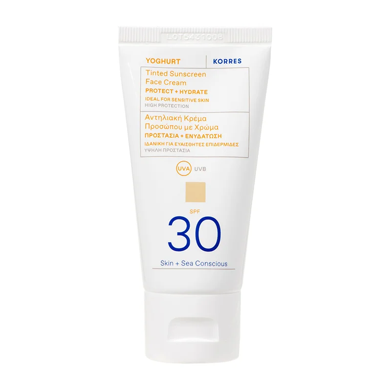 KORRES YOGHURT Getönte Sonnencreme für das Gesicht SPF30, 50ml 21013517