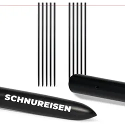 Novatool 10er-Set Schnureisen Ø16 x 1000mm , Schnurnägel Schnurnagel Erdnägel für Richtschnur , Richtschnurhalter Erdnagel Eisenstange Pflasternagel Erdungsstange Stab Rankhilfe Nivellierstaange