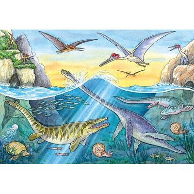 Puzzle Ravensburger Saurier und ihre Lebensräume 2 X 24 Teile