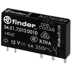 Finder Steck-/Printrelais 34.51.7.012.0010 12VDC 1 Wechsler