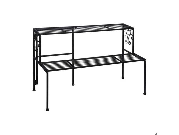 Etagère à plantes pliante en fer 2 niveaux