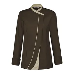 Damen Kochjacke "SAFFRON" - S - braun