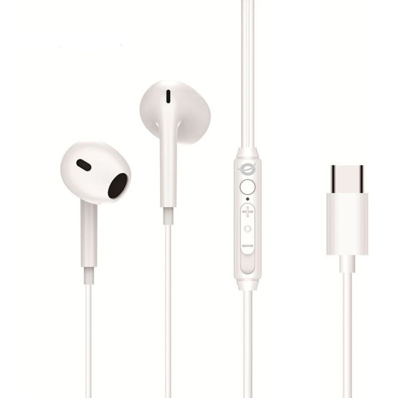 Conceptronic Headset Ohrh?rer USB-C/Mikro/Bedien./+ 1.20m ws