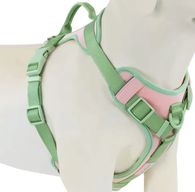 Inspire Picks ChocoLuxe Personalized No Pull Dog Harness For Small & Large Dogs cc Pink xl