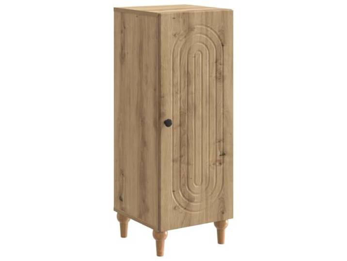 KKgypkn Anrichte Modern 33x34,5x90 cm Holzwerkstoff 90-Grad-Pendeltueren, Praktische Regale, Knopfgriffe, Pflegeleicht