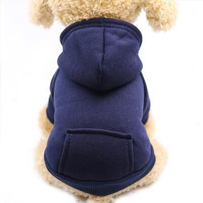 Happy Pet Pantry Cozy Dog Clothes: Warm Clothing For Small & Large Dogs Hoodies, Coats, Outfits For Puppies & Chihuahuas   Size 45 NavyBlue s