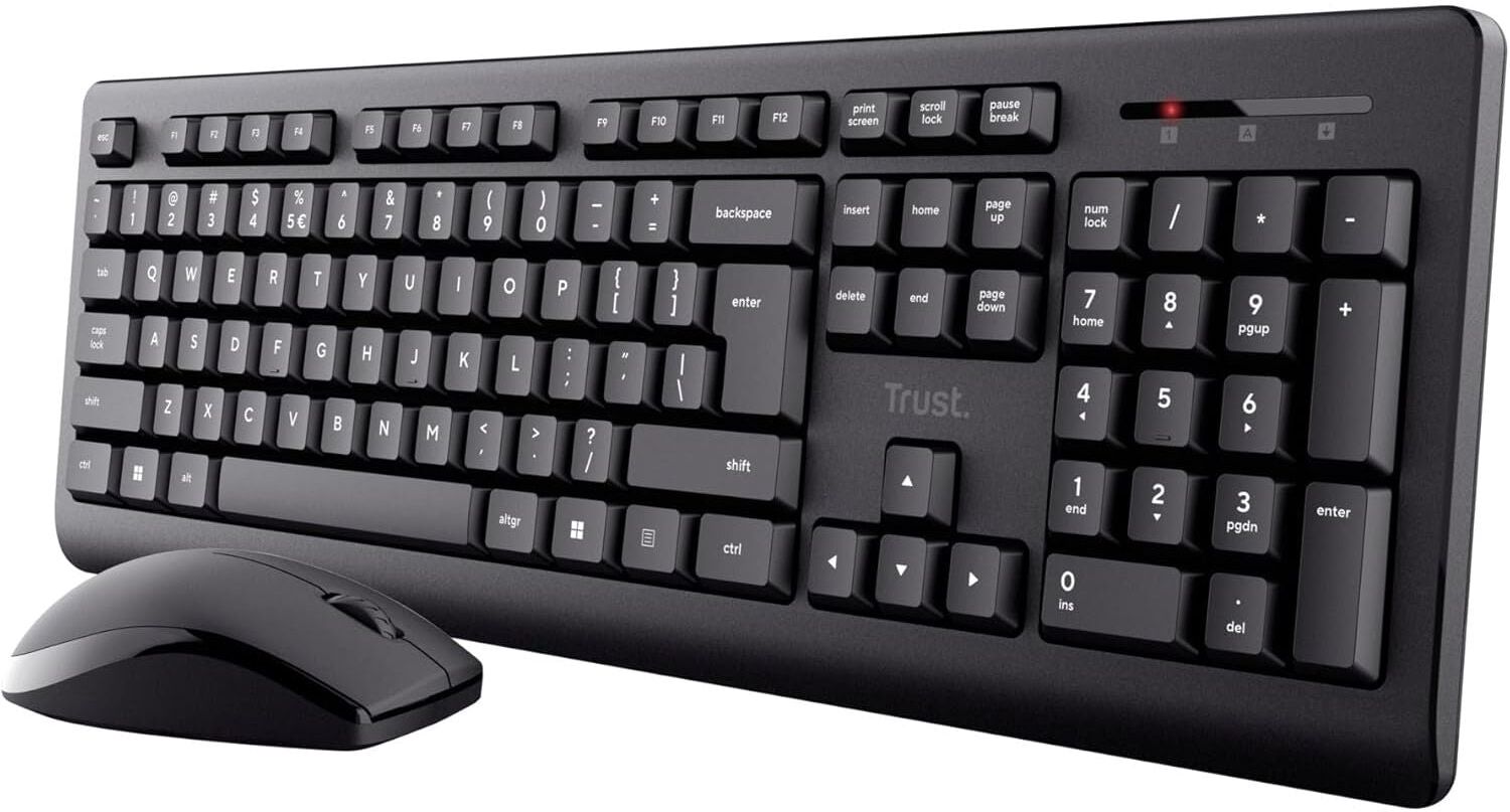 Trust Primo Wireless Keyboard and Mouse Set – Black