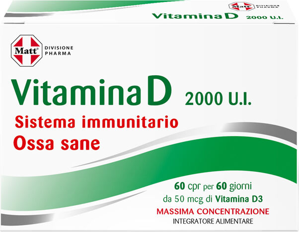 A&D SpA Gruppo Alimentare Diet Matt Pharma, Vitamina D, 60 Compresse
