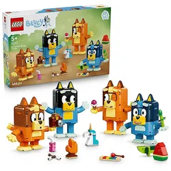 LEGO Bluey 11217 Blueys Familie aus Steinen Bausatz, Mehrfarbig
