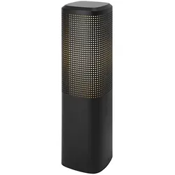 Nordlux Pollerleuchte SIDARA 45, IP44 IK05, eckig, 45cm, E27, Schirm perforiert, Seeluft-beständig, Aluminium, schwarz NORD-2618448203