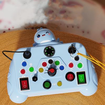 Montessori Busy Machine, Early Education Cognitive Game, Hand Eye Coordination Exploration Toys For Kids blue