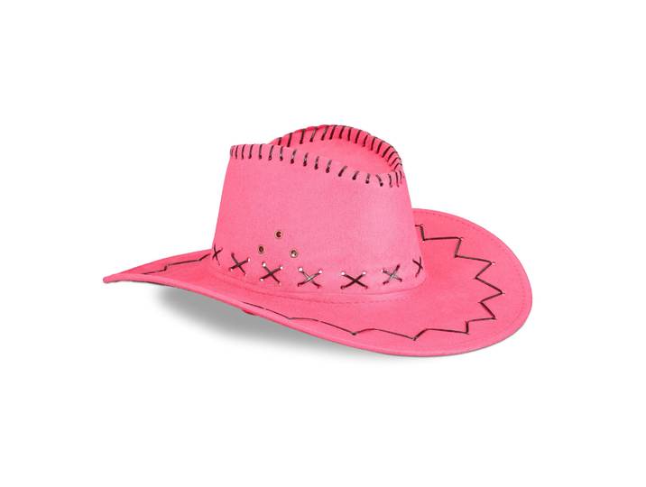Cowboyhut Rosa-Schwarz