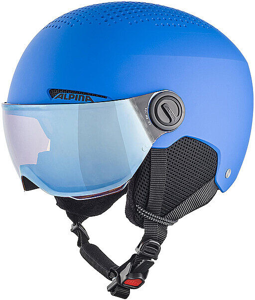 ALPINA Kinder Skihelm Zupo Visor Q-Lite blau   48-52CM B