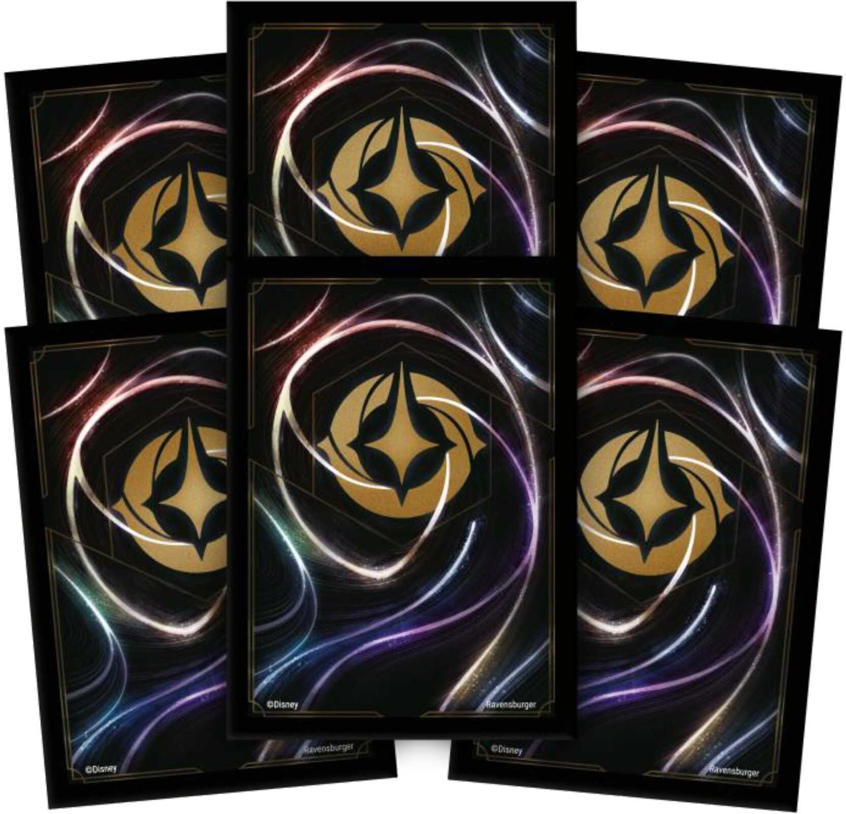 Ravensburger Disney Lorcana Trading Card Sleeves – Lorcana Brand, Set 5–8, 65 Sleeves for Standard Trading Cards