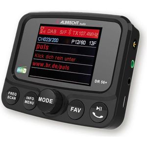 Albrecht DAB-Adapter DR 56+, für Autoradio, für Autoradio, FM-Transmitter, DAB+, Bluetooth