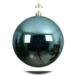 Christmas Decorations 1 Weihnachtskugel 14cm Kunststoff Christbaumkugeln klein bruchsicher Folkloreblau