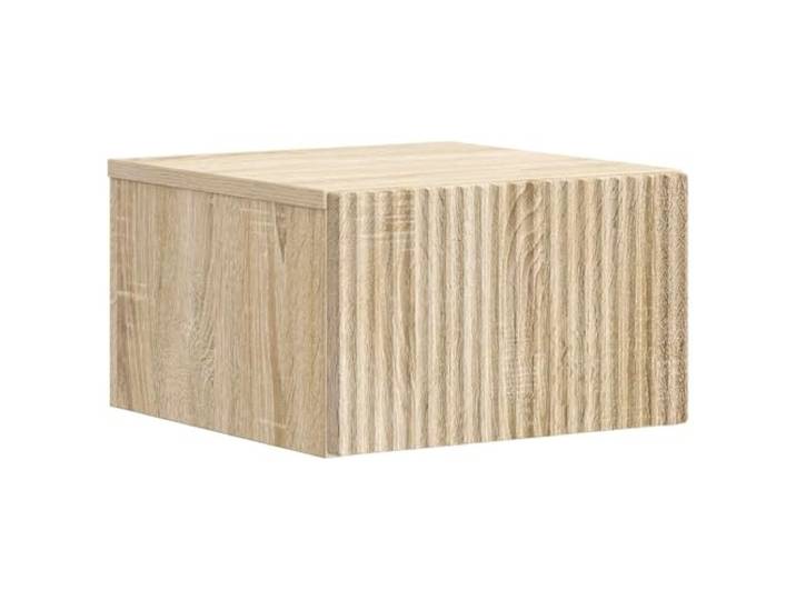 KUPTYERFG Wandnachttisch Sonoma-Eiche 33x34,5x20 cm mit Schublade Kompakter Hängeschrank aus robustem Holzwerkstoff für Schlafzimmer und Flur schafft Bodenfreiheit und Ordnung.