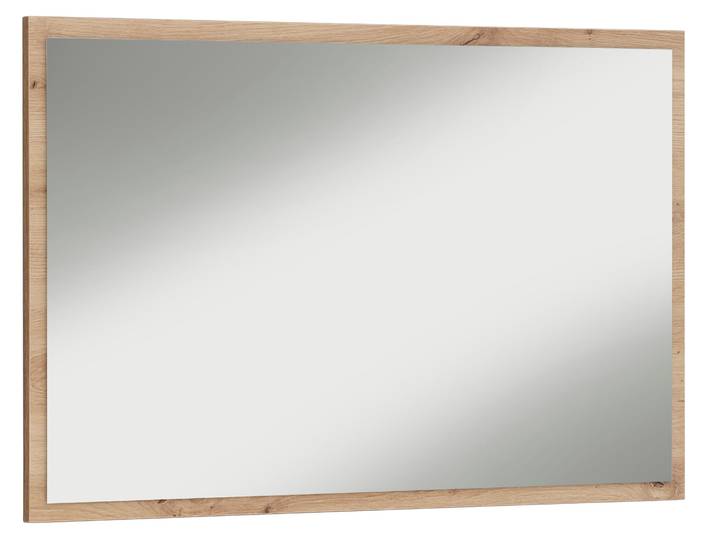 Wandspiegel GOODPRODUCT Astral , braun (eiche), B:55,5cm H:85cm T:2cm, Spiegelglas, Spiegel, Wandspiegel, der Spiegel ist umkehrbar, Breite 55,5 cm