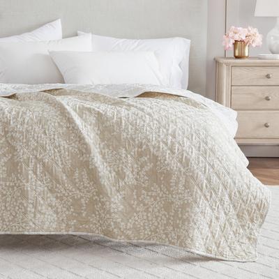 Martha Stewart Cotton Quilted Throw Blanket