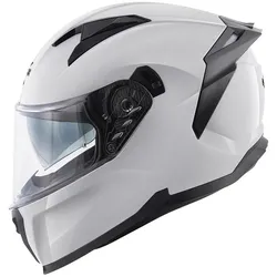 Kappa, Motorradhelm, KV52 KRONOS Integralhelm mit Visier, weiss, Grösse 58 / M (ECE 22R06 Zulassung) (M)