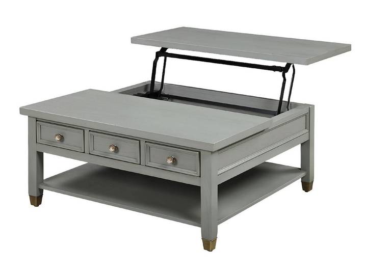 Xlmoebel Couchtisch Moderner Designer-Wohnzimmertisch in Holzoptik mit Ablagefläche (Couchtisch), Hergestellt in Europa