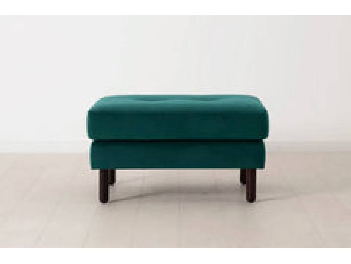 Polsterhocker Model 04, Eisvogelblau