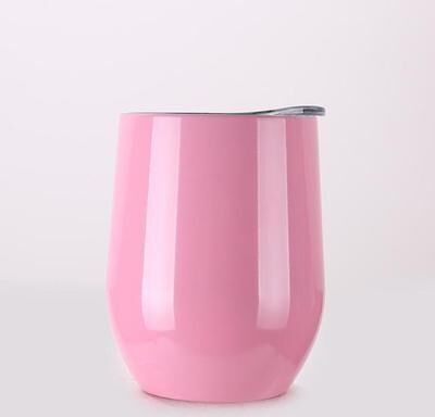 KitchenCuration Portable Insulated Wine Cup Light Pink