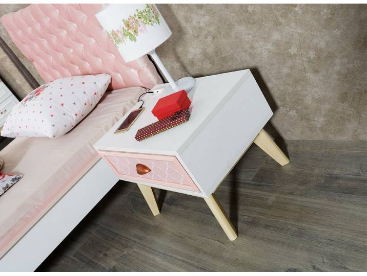 Xlmoebel Nachttisch Luxuriöser Design Nachttisch in elegantem Stil mit Stauraum (1-St., Nachttisch), Hergestellt in Europa