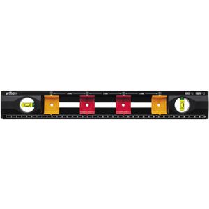 Wiha Wasserwaage 42074, Elektriker, 40cm, mit 4 variablen Markierlöchern, 2 Libellen