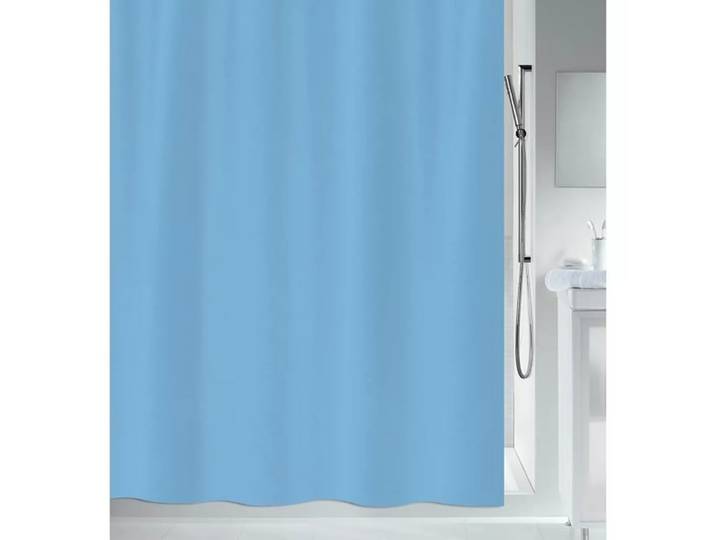 spirella - Spirella Duschvorhang PRIMO Polyester 180x180cm Himmelblau, 180X180CM, Hellblau