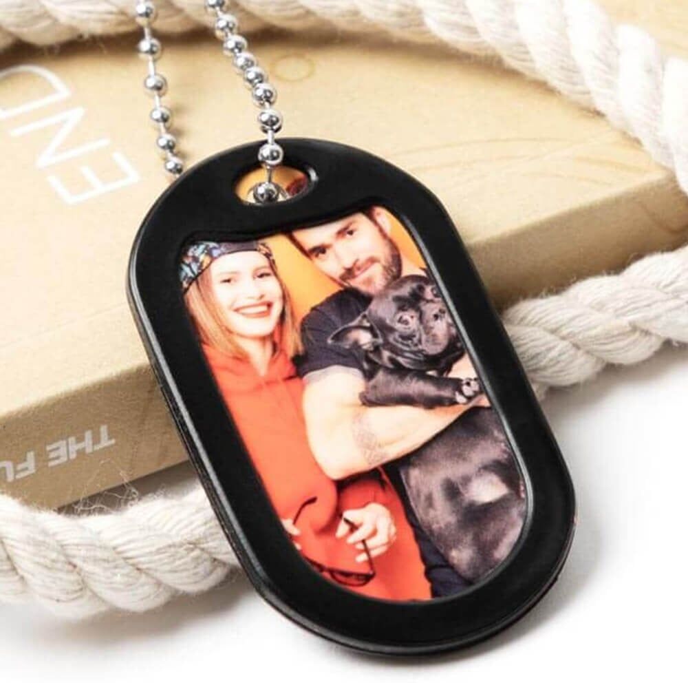 Ocadeau Dog Tag photo noir