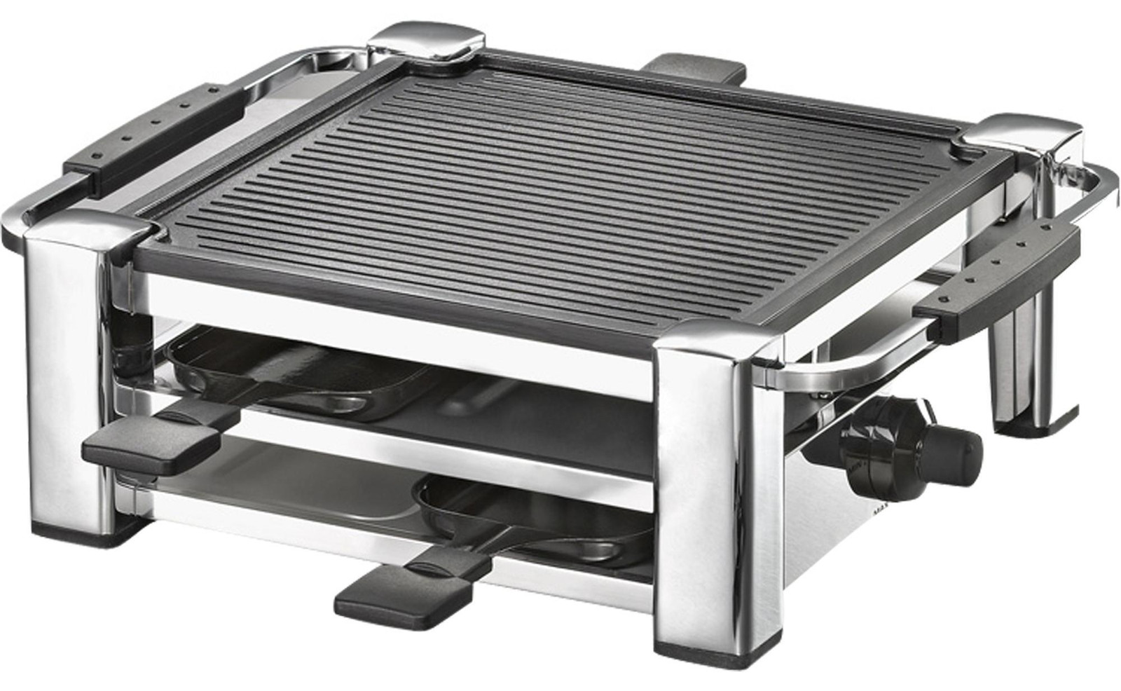 Rommelsbacher RCC 1000 racletteapparaat met 4 raclettepannetjes en thermostaat