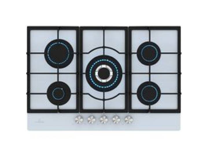 Klarstein Ignito 5 zones Table de cuisson à gaz 5 brûleurs électrique Allumage Wok pour gaz liquide ou naturel