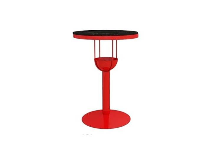 wD7rE5bm6z Bartisch Red Rock Slab Eisen Bartisch Home Balkon Freizeit Runder High Top Pub Tisch for Milchteeladen, Café(Klein)