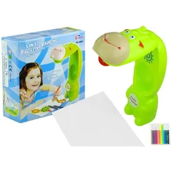 Zeichenprojektor Kuh 3 Scheiben Marker Grün 3in1