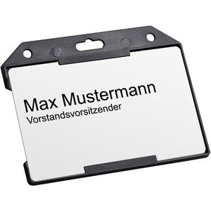 Böttcher-AG Kartenhalter Hartplastik, für 1 Karte, schwarz