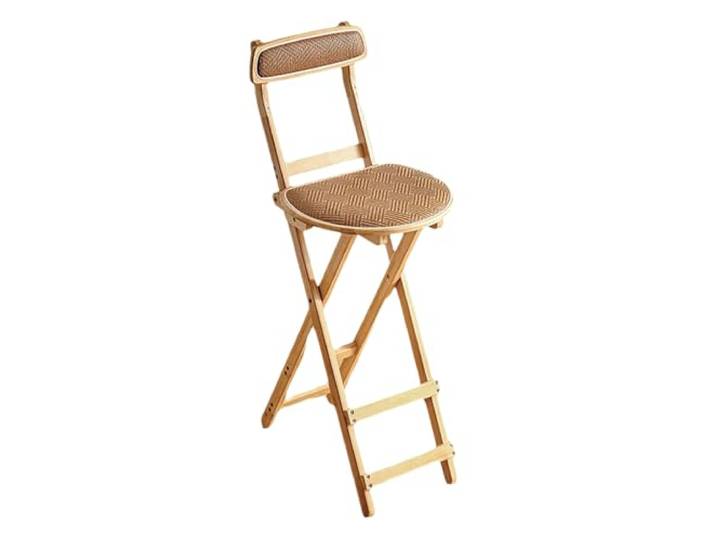 XCHtuerFY Klapphocker, Keine Montage erforderlich, platzsparend, for Küche, Bar, Café(Wood,70.5cm)